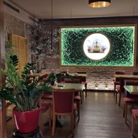 The restaurant at Vegan Haus in Berlin