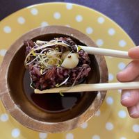 This one is filled with tofu and mushrooms. Pretty tasty    at Vegan Haus in Berlin