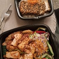 Happy monk, Sesame tofu at Vegan Haus in Berlin