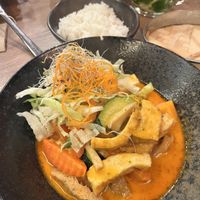 Veganhaus curry (pumpkin and green banana )  at Vegan Haus in Berlin