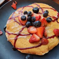 Very berry pancake at Seven Mile Cafe in Denton