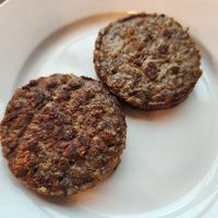 Beyond meat sausage at Seven Mile Cafe in Denton