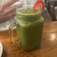 Green smoothie  at Seven Mile Cafe in Denton