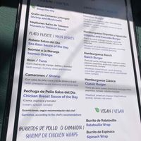 Vegan section, bottom right  at Germinación Cocina y Bistro in Santiago Atitlan