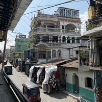 View from upper seating area   at Germinación Cocina y Bistro in Santiago Atitlan