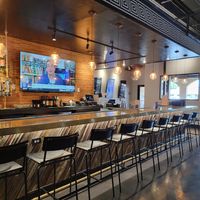 The bar at Spitz Mediterranean Restaurant and Bar in Midland