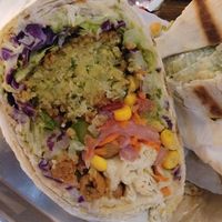 Vegan Wrap at Spitz Mediterranean Restaurant and Bar in Midland