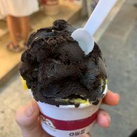 Helado de sorbete de chocolate at La Jijonenca del Carrer Major in Sitges