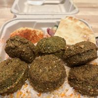 Falafel and hummus   at Mama Kabob in Denver