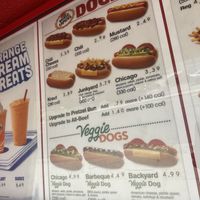 Menu  at Wienerschnitzel  in Lawndale