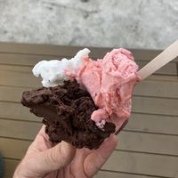 cocos/chocolate/strawberryy  at Gelatissimo in Phuket