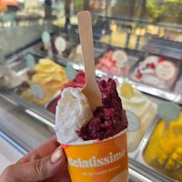 Coconut & raspberry flavours at Gelatissimo in Phuket