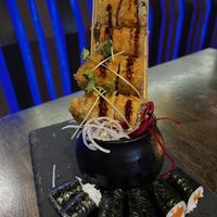 Spicy roll and salmon roll  at Golden Ginkgo  in Berlin