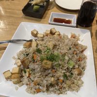 tofu fried rice vegan no egg no butter  at Kappa Sushi in San Diego