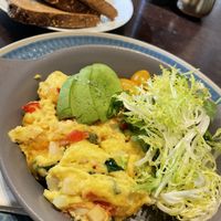 JustEgg scramble with toast   at NoMI in Chicago