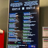 Their menu of the day - everything in green is vegan! 🌱   at Bing's Bao Buns in San Luis Obispo