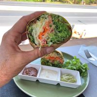 Burrito, very nice... at Atsumi Raw Cafe in Phuket