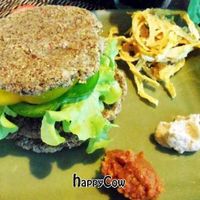 Raw Burger and Raw Fries - Yummy at Atsumi Raw Cafe in Phuket