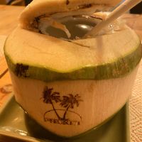 Yummy fresh coconut  at Atsumi Raw Cafe in Phuket