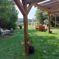 View from the restaurant at Zöld Terasse in Kercaszomor