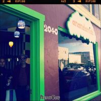 Storefront view of Anadmide on opening day at Anandamide - Psychedelicatessen in Long Beach