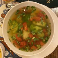 Vegetarian soup  at Navat in Almaty