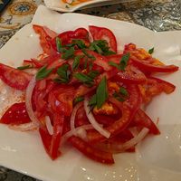Tomato salad at Navat in Almaty