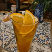 Ice tea orange at Navat in Almaty