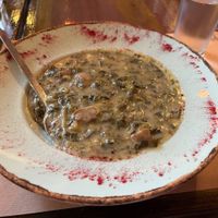 Fricassee with mushrooms at Los V in Athens