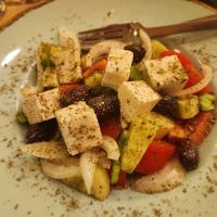 Greek salad at Los V in Athens