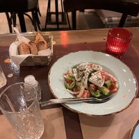 Greek salad vegan  at Los V in Athens