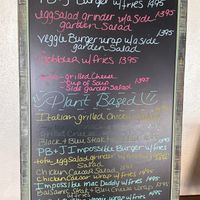 Menu board  at Eat in Springfield