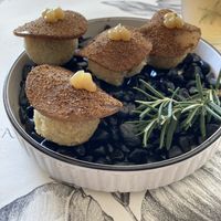 Mushroom and bechamel fried balls  at La Caperucita y el Lobo in Valparaiso