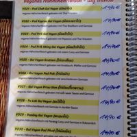 Menu at Siam Thai Restaurant in Hannover