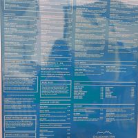 Close up of outside menu at The Chlachain Inn in Mallaig