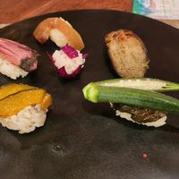 Colourful vegetable sushi at A Heavenly Kitchen  in Yakushima
