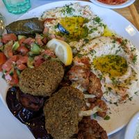 Vegetarian Combo Platter at Abu Salim Middle Eastern Grill in San Francisco