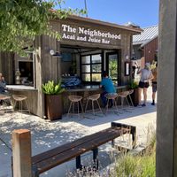 Store front at the SLO Public Market  at The Neighborhood Acai and Juice Bar in San Luis Obispo