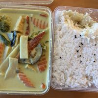 Green mild curry & jasmine rice. 10/10  at Chang Siam in Kerikeri