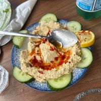 Absolutely delicious hummus  at Artelesi in Horsham