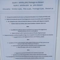 Menu soir avec possibilité vegan at Le Relais St-Jacques de Compostelle in Collonges-la-rouge