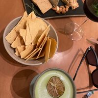 Cheese plate and lemonade with lemon grass- so yummy at Gusto Creciente  in Lima