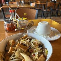 2025 Vegan Chef Challenge - Stir Fry Cabbage with Tofu. Mild flavor profile as served, but really came  to life with a splash of soy sauce. at Sawatdee and Zushiya in Maple Grove