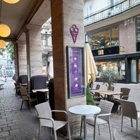 Outdoor seating at ColleGelato in Baden-baden