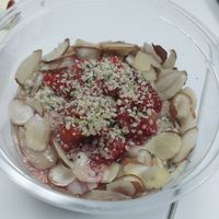 Strawberries & Cream overnight oats at Wellthy Juice Co in Springfield