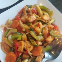 Thai sweet and sour tofu at Thai Garden in Central Point