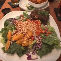Thai chopped salad w bean burger   at Big Orange in Little Rock