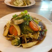 Crispy noodles at Hoa an in Chau Doc