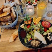 Vegan breakfastplate at Cafe Mosaic  in Hamburg