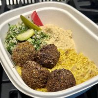 Bowl(vegan) with falafel protein  at Spread Kitchen Sonoma in Sonoma